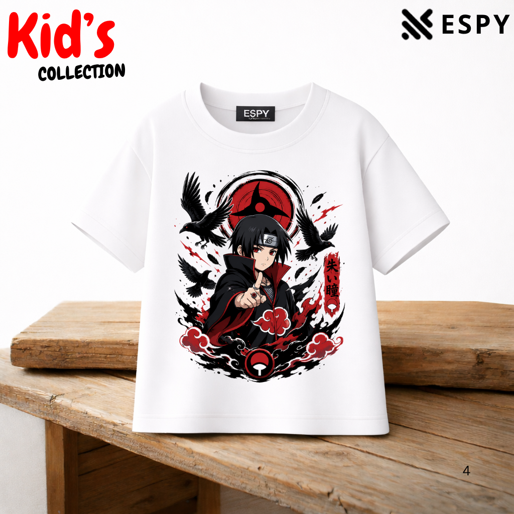 Itachi Sharingan Kids Anime Premium Cotton T-Shirt