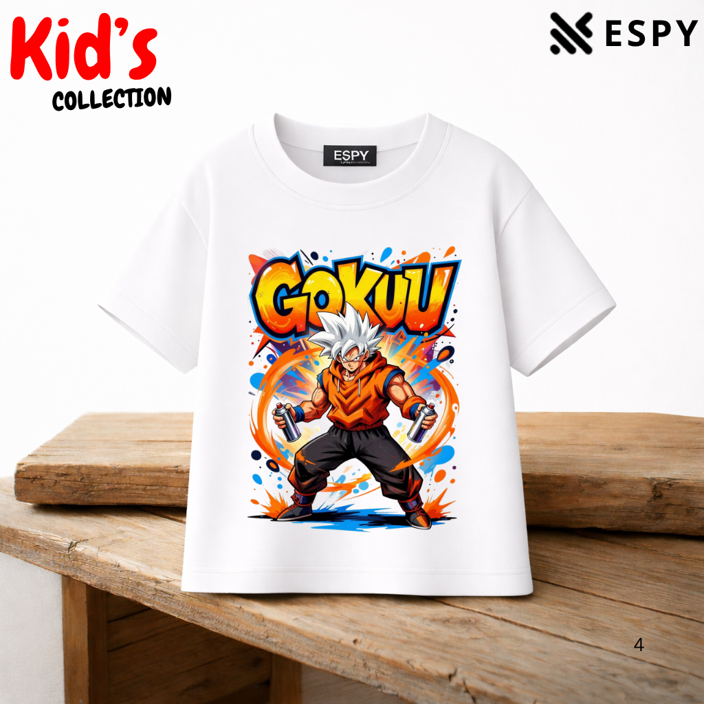 Goku Power Kids Anime Premium Cotton T-Shirt