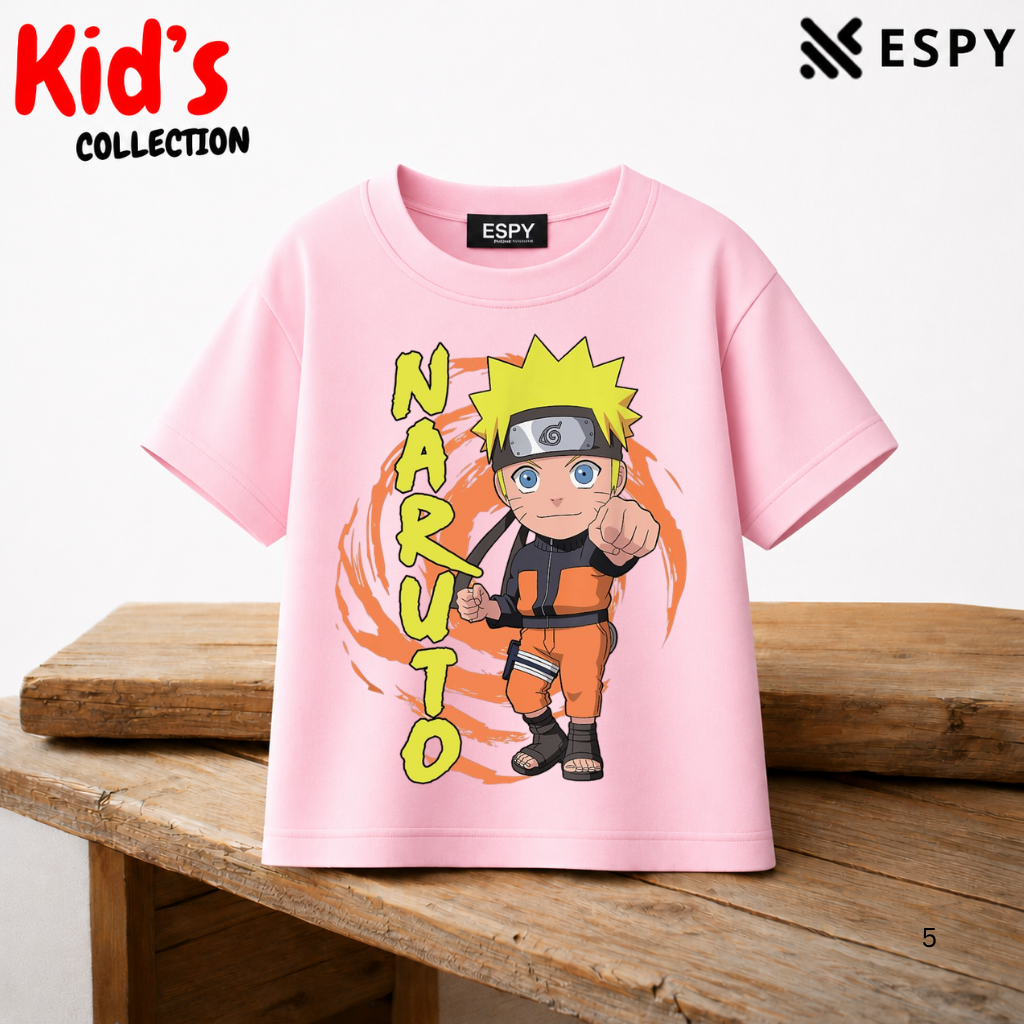 Naruto Kids Anime Premium Cotton Drop Shoulder T-Shirt