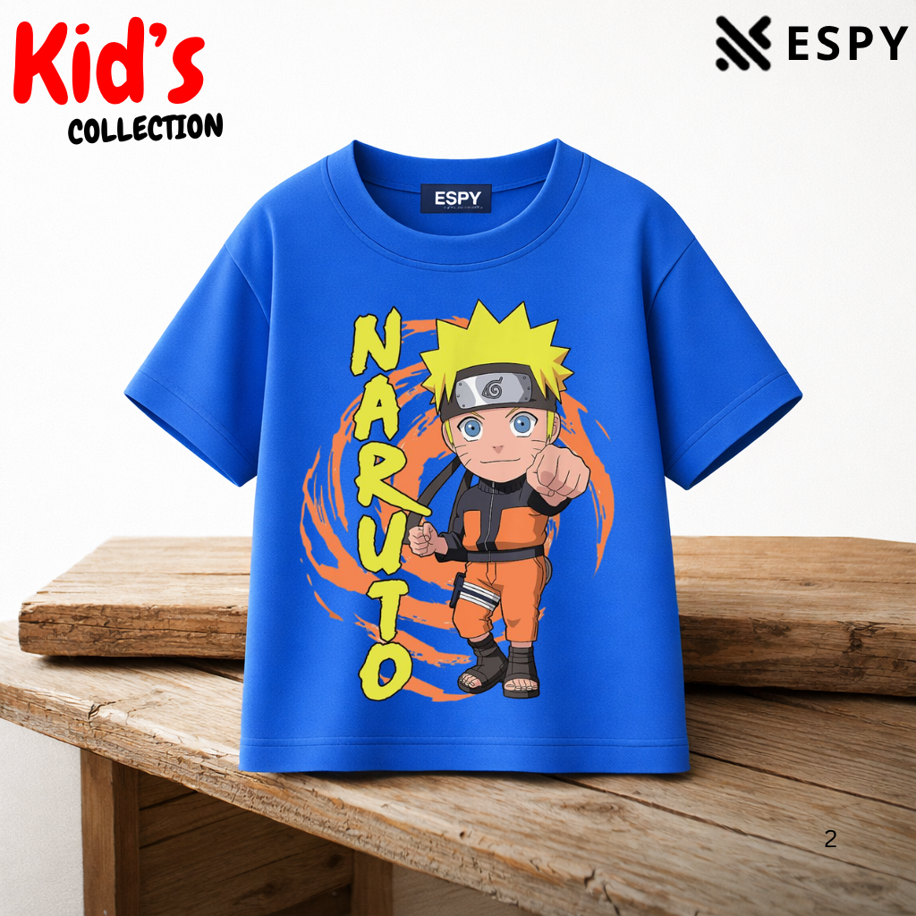 Naruto Kids Anime Premium Cotton Drop Shoulder T-Shirt