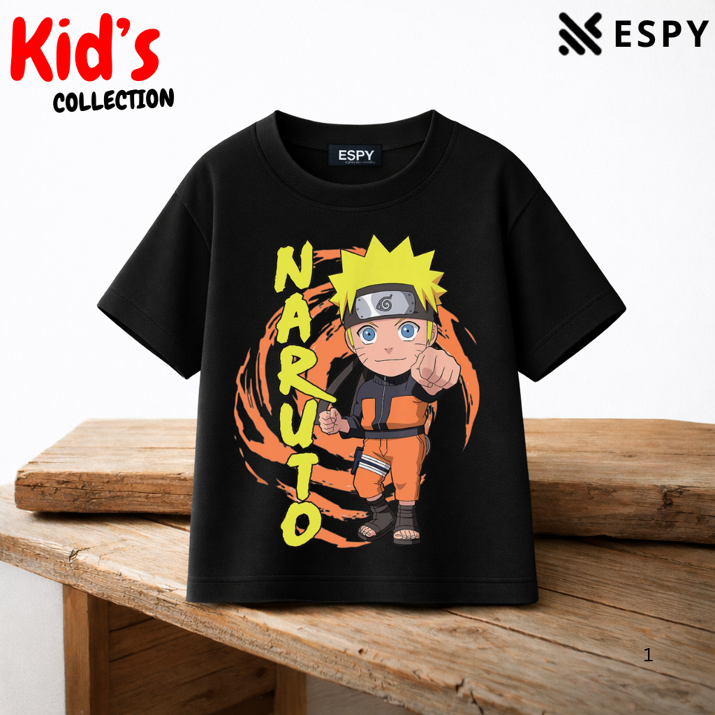 Naruto Kids Anime Premium Cotton Drop Shoulder T-Shirt