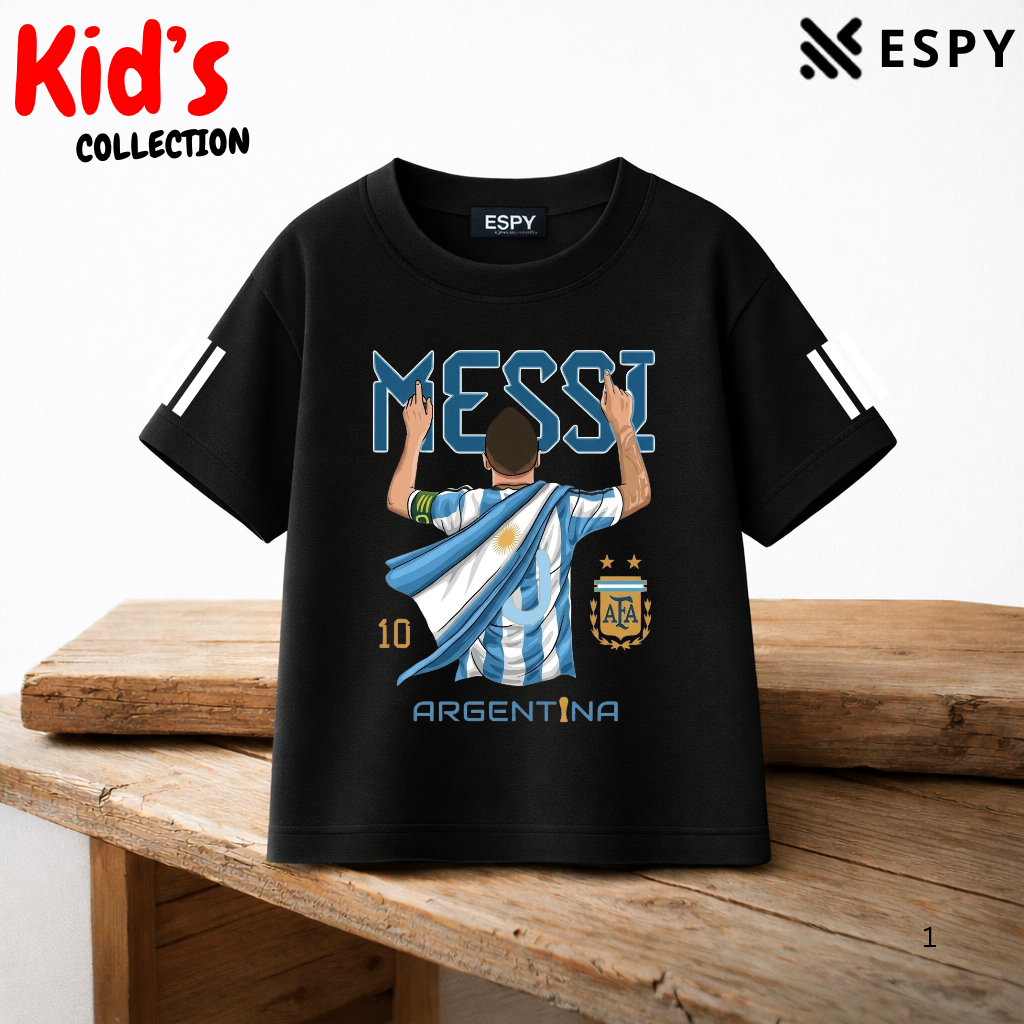 Argentina Messi Kids Drop Shoulder T-Shirt – Limited Stock