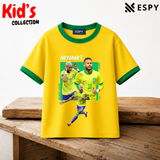 Kids Neymar World Cup Cotton Drop Shoulder T-Shirt