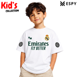 Kids Real Madrid Cotton Drop Shoulder T-Shirt