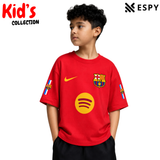 Kids Barcelona Cotton Drop Shoulder T-Shirt