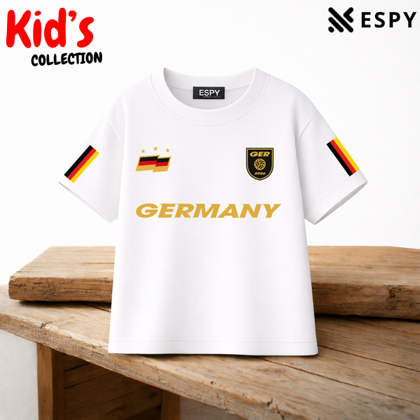Kids Germany World Cup Cotton Drop Shoulder T-Shirt