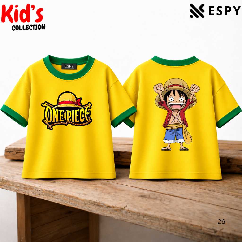 One Piece Luffy Kids Drop Shoulder T-Shirt – Special Edition