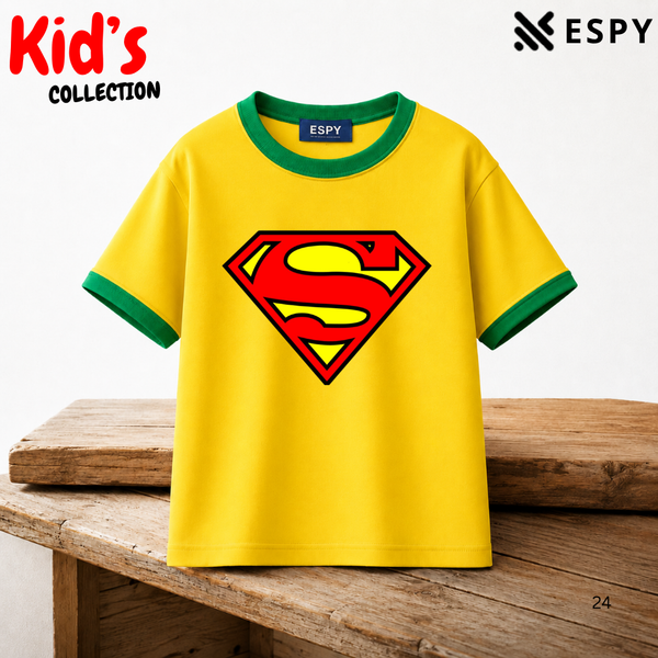 Superman Logo Kids Drop Shoulder T-Shirt