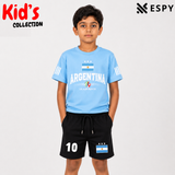 Kids Brazil  World Cup Cotton Drop Shoulder T-Shirt & Pant Set