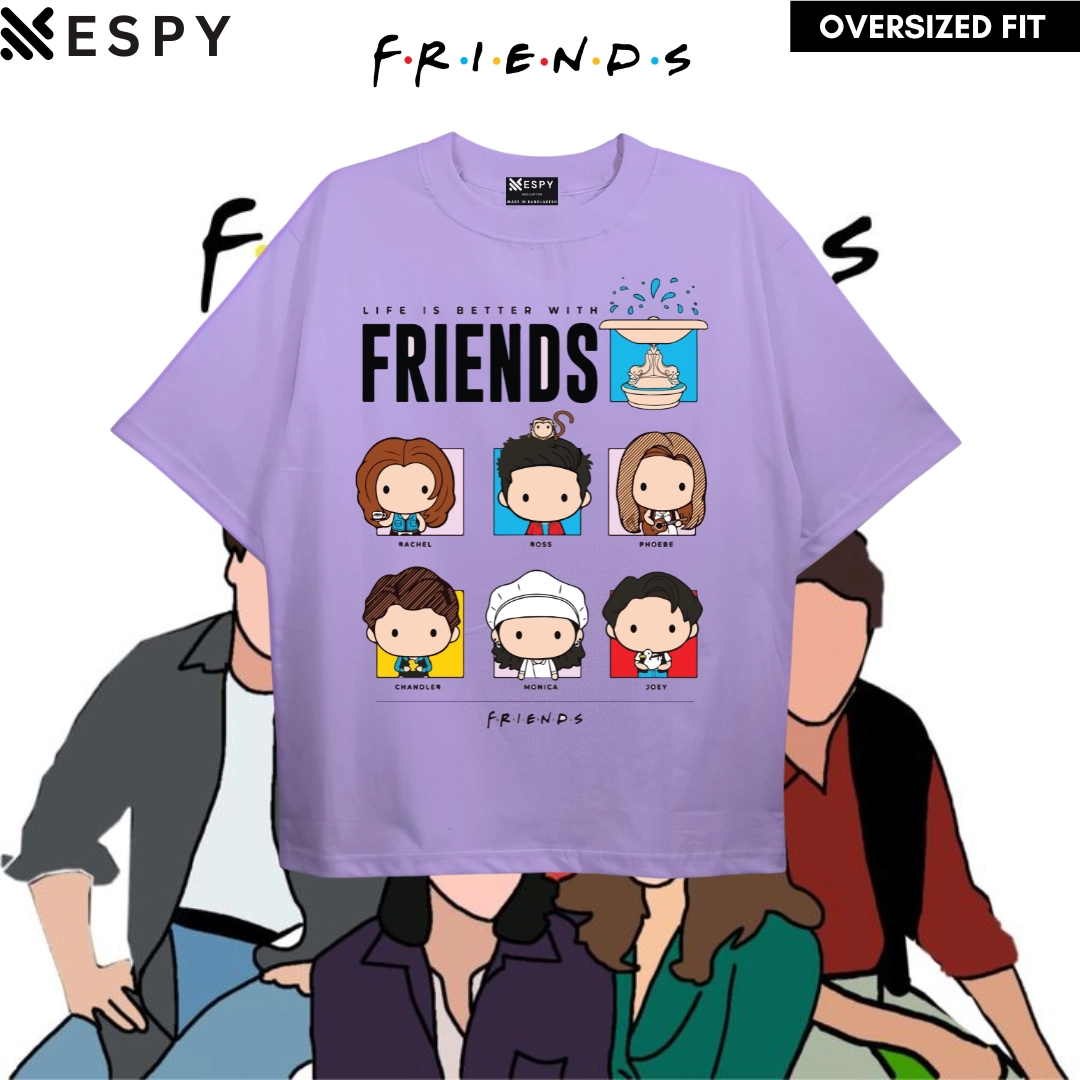 EspyBD Friends Oversized Premium T shirt EspyBD men PRINTED T SHIRT SERIES women