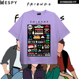 EspyBD Friends Lavender Oversized T shirt EspyBD men PRINTED T SHIRT SERIES women