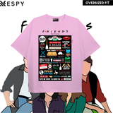 EspyBD Baby-pink Friends Oversized T shirt EspyBD men PRINTED T SHIRT SERIES women