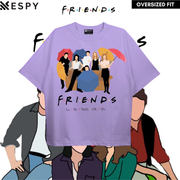 EspyBD Friends Lavdender Oversized Fit T shirt EspyBD men PRINTED T SHIRT SERIES women