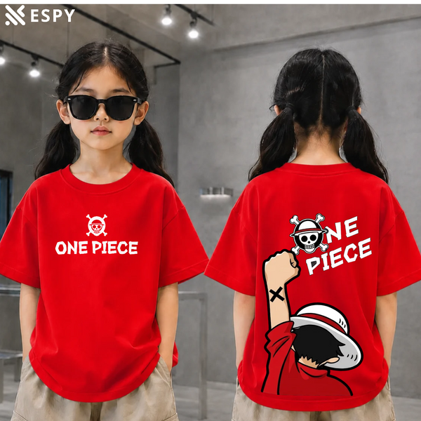 One Piece Straw Hat Luffy Kids Premium Drop Shoulder T-Shirt