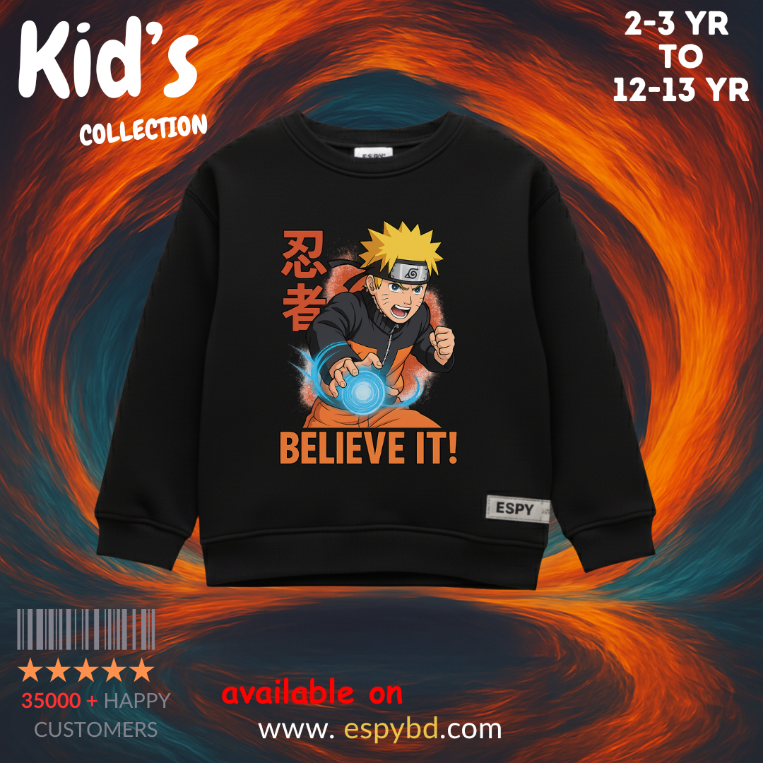 KID'S SWEATSHIRT - ANIME  8/9 YEAR