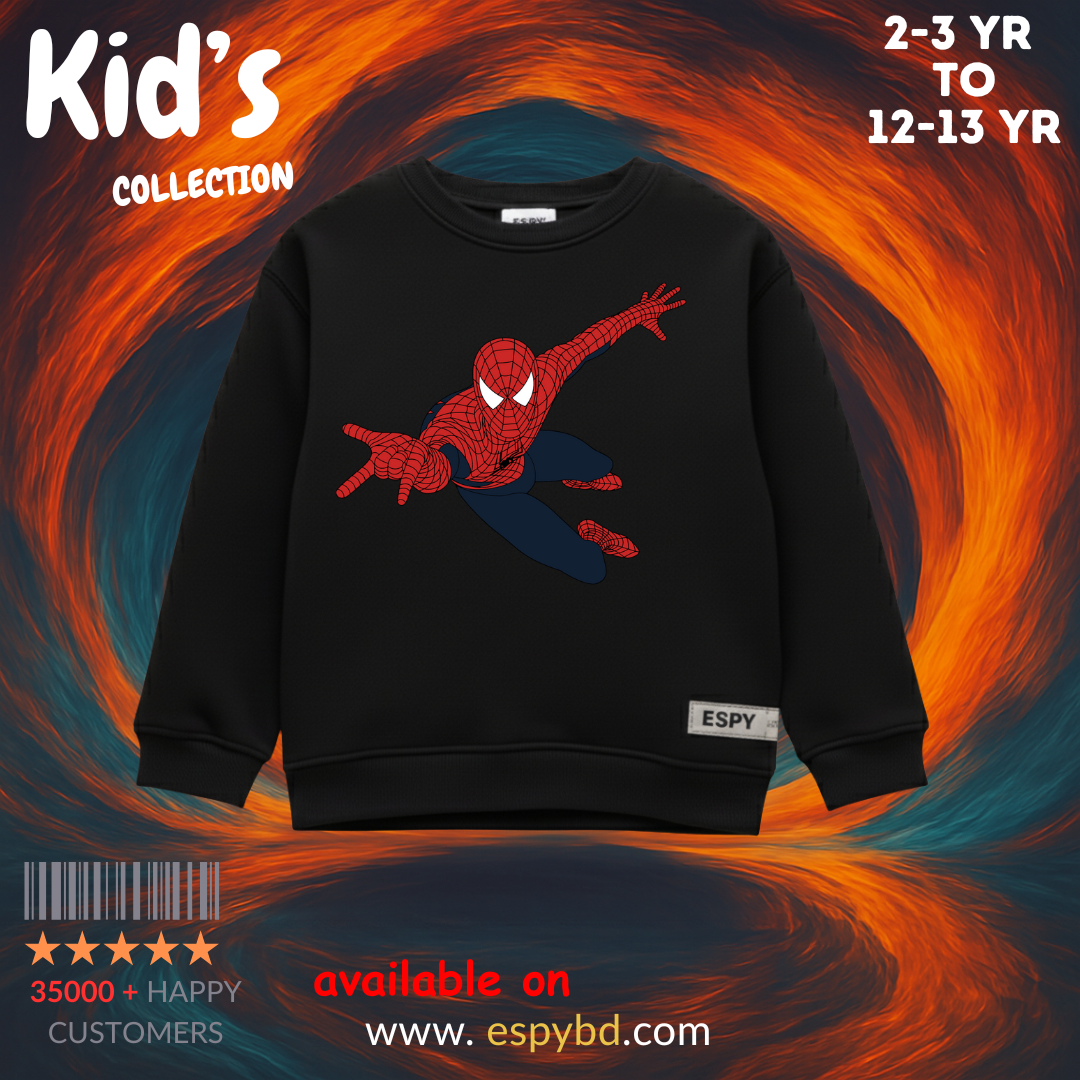 KID'S SWEATSHIRT - SPIDERMAN 6/7 YEAR