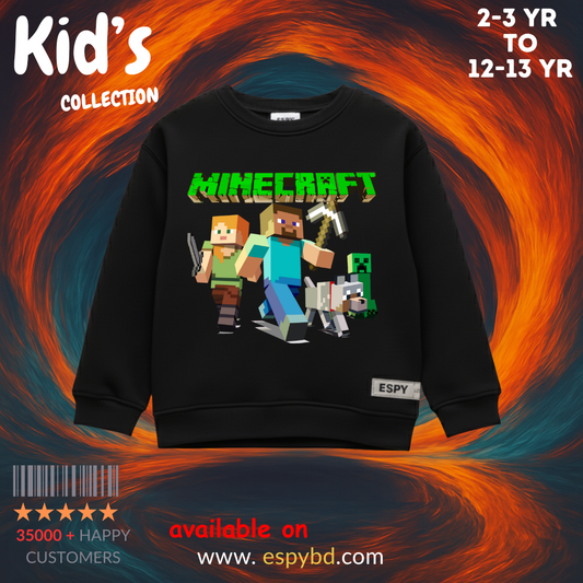 KID'S SWEATSHIRT - MINECRAFT 10/11  YEAR