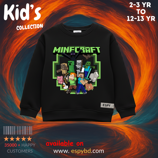 KID'S SWEATSHIRT - MINECRAFT 10/11  YEAR