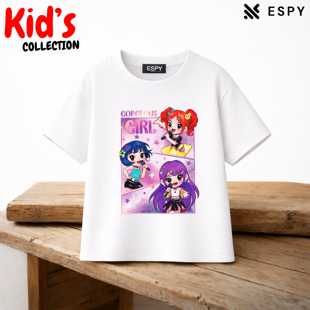 Girls Relaxed Fit Drop Shoulder Tee