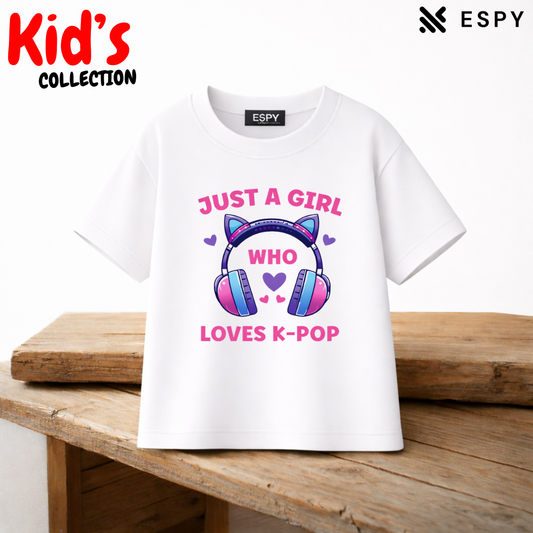 Girls Relaxed Fit Drop Shoulder Tee