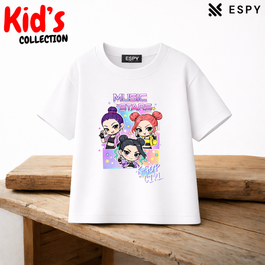 Premium Drop Shoulder K-Pop Graphic T-Shirt
