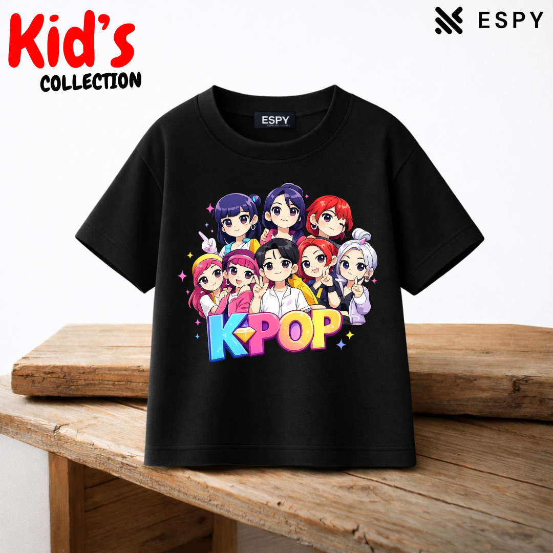 Premium Drop Shoulder K-Pop Graphic T-Shirt