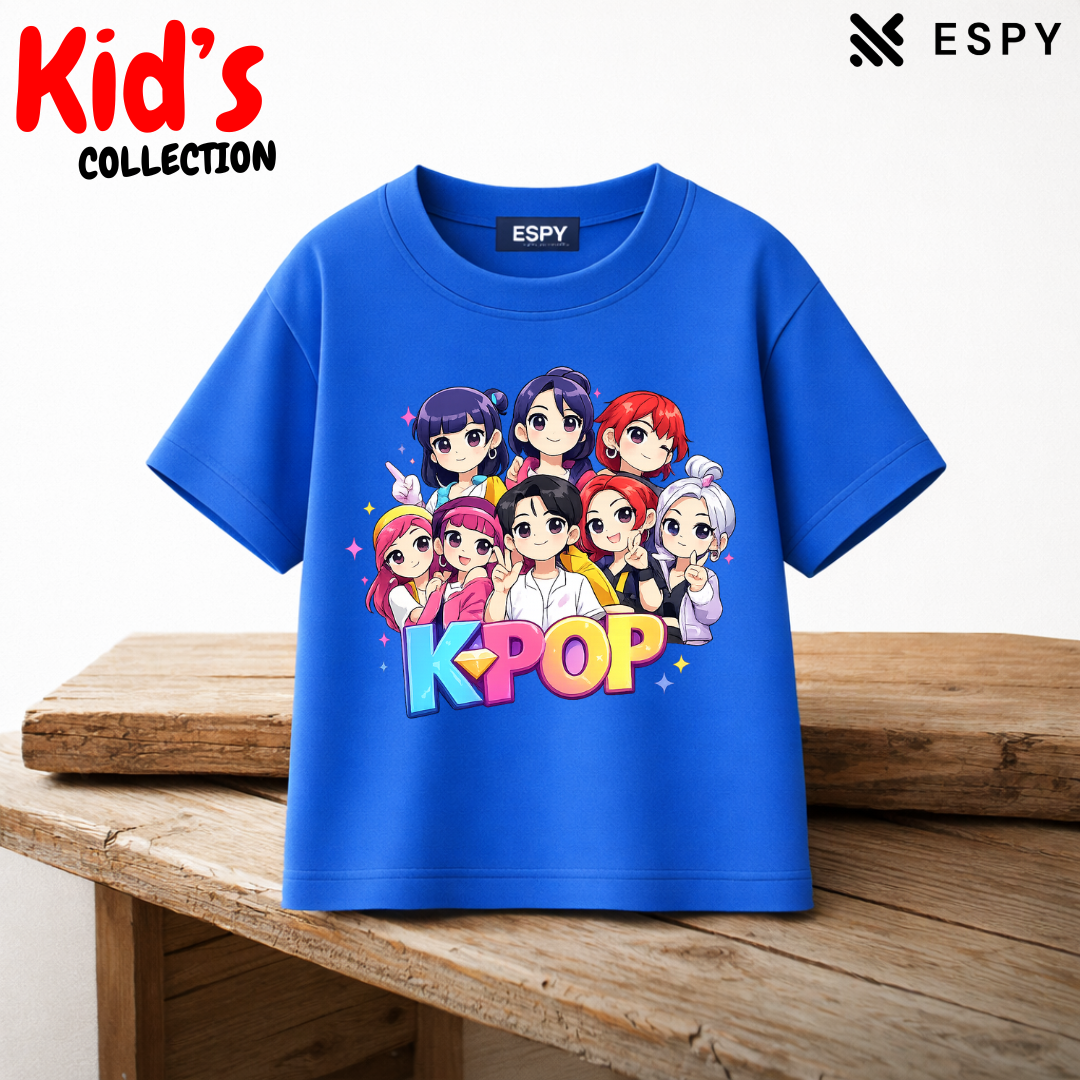 Premium Drop Shoulder K-Pop Graphic T-Shirt