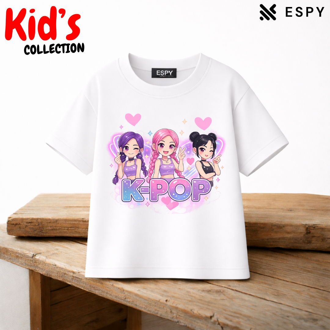 Premium Drop Shoulder K-Pop Graphic T-Shirt